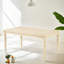 7 chaises de table rectangulaires avec 6 chaises élégantes en brun beige Ensemble de salle à manger: et sièges élégants