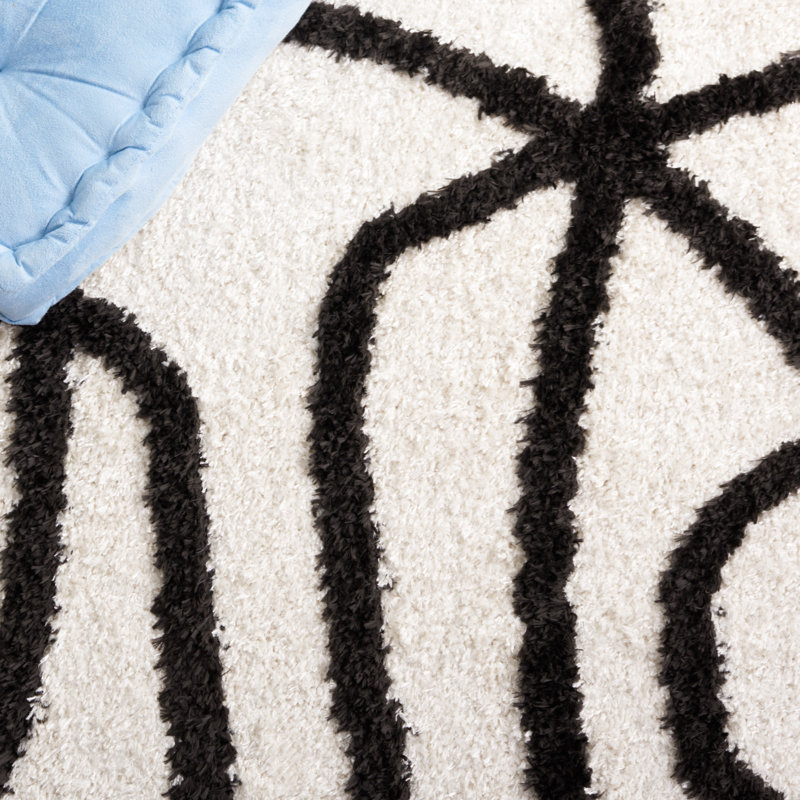Tapis abstrait Chyanna Performance, Carré 5 pi 3 po