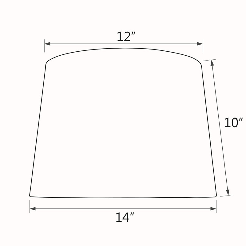10 in. H Satin Empire Lamp Shade