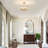 Kourtney 4-Light Farmhouse Modern Clear Glass Semi Flush Ceiling Light-1869264905