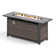 Argyri 56" Outdoor Rectangular Rattan Propane Gas Fire Pit Table for Outside Patio