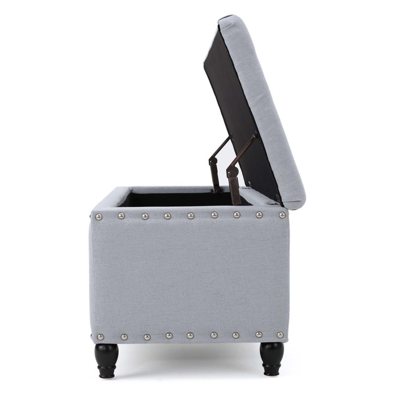 Flip top Storage Bench, Light Gray