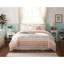 Ensemble d'édredon 9 pièces en percale de coton rosé-122118660