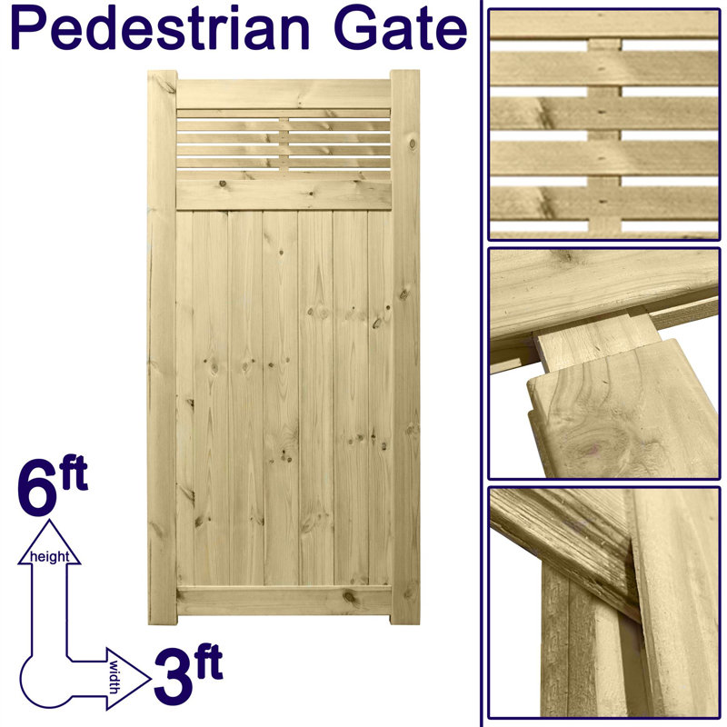 Kallas Gate Fencing, 180cm H x 90cm W x 4.5cm D