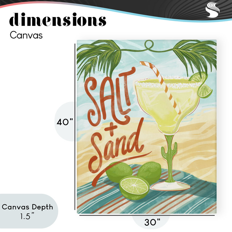 Sel et sable, toile margarita, conception par Connie Summers, 40 x 30