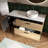 48" Modern Bathroom Vanity with 2 Quiet-Close Drawers, 1 Storage Cabinet & Ceramic Vessel Sink