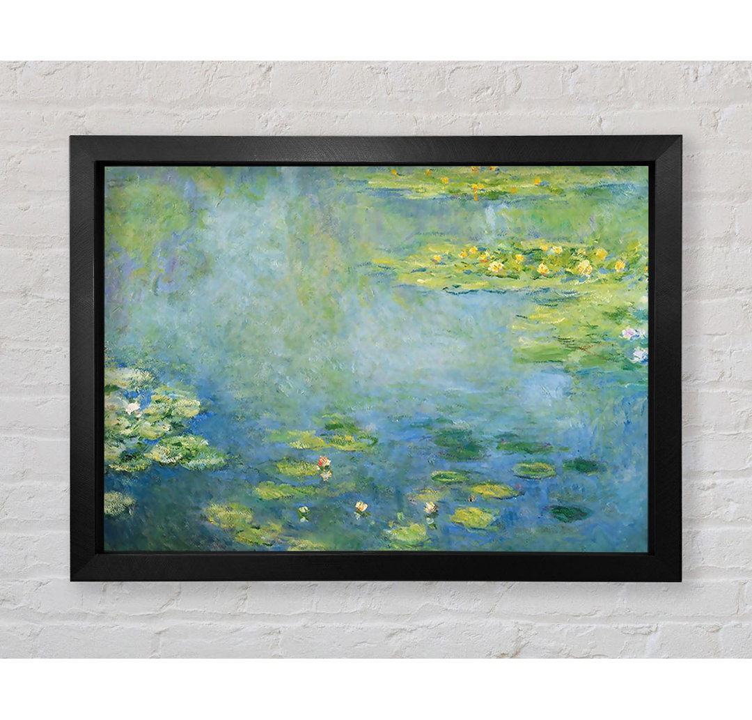 Gerahmtes Leinwandbild Monet Waterlilies