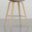 2 Pieces Indoor Bar Stools With Wood Legs, Modern Barstool For Home-385182852