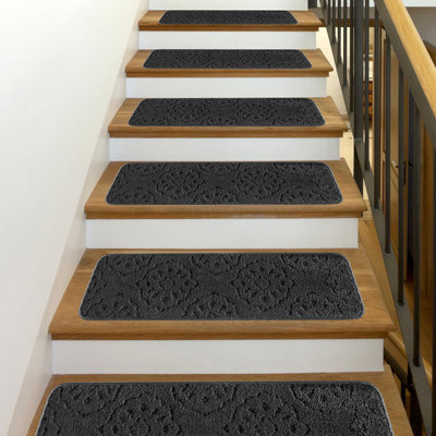  Tapis d'escalier pour tapis en bois - paquet de 7