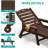 Oversized HDPE Chaise Lounges – Adjustable 5-Position Outdoor Recliners with Wheels & Cup Holders, Weather-Resistant for Patio, Pool, Garden-2096513490-2090656753