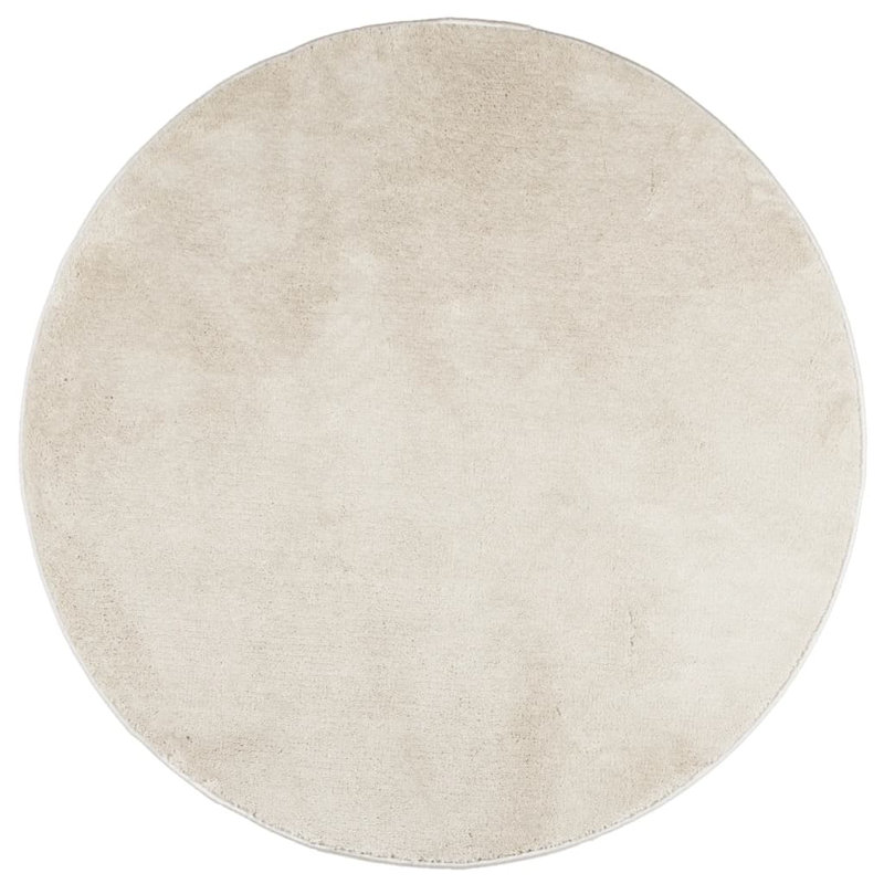 Nadhir Solid Colour Area Rug, Round 160cm
