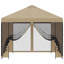 vidaXL Garden gazebo Polyester and Steel Outdoor Gazebo Canopy Summer Pavilion-126787543