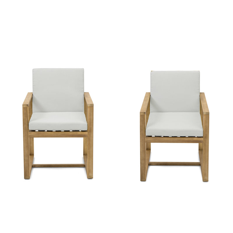 Chaise de patio avec coussins amovibles pour patio, cour arrière, jardin