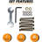 42 PCS Set of Bed Hardware