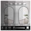 Luminaire de meuble-lavabo moderne à 5 lumières DEL moderne chrome avec abat-jour en acrylique pour miroir et douche-2067046822-2067046818-2067046813