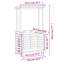 Delshire Rectangular Outdoor Bar Table , 112.5cm cm W 57cm cm D-1107983095