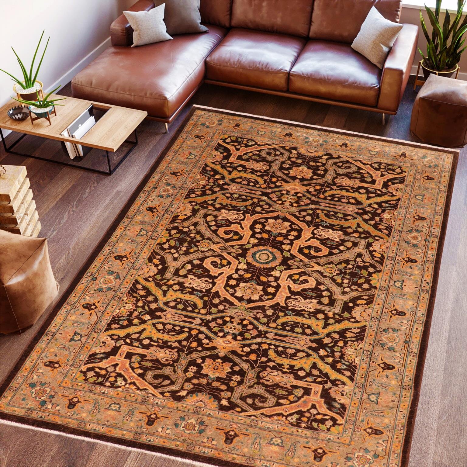 https://assets.wfcdn.com/im/32094484/compr-r85/1333/133366864/baccio-oriental-handmade-hand-knotted-rectangle-510-x-88-wool-area-rug-in-brown.jpg