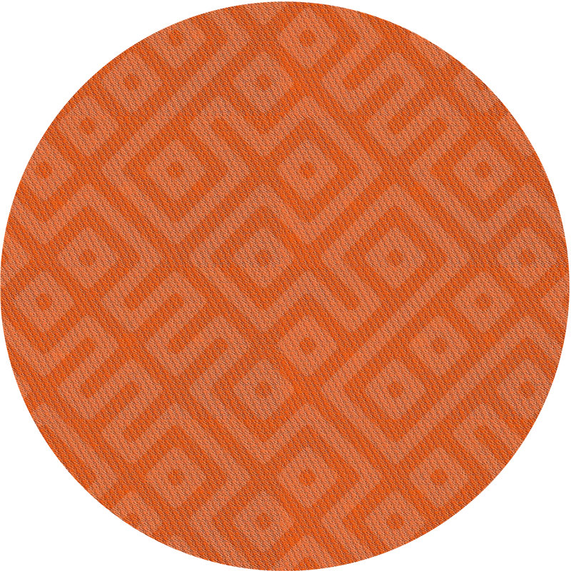 Pothier Geometric Indoor Rug, Round 3'