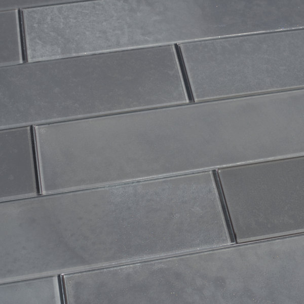 Forever Glossy 3 in. x 12 in. Diamond Grade Glass Straight Edge Subway Decorative Kitchen & Bathroom Wall Tile