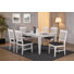 Donoban 6 - Person Rubberwood Solid Wood Dining Set