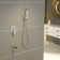 Pressure Balanced Shower System with 16" Rainfall Shower Head and Shower Tub Faucet, Handheld Spray with Rough-in Valve