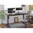 Tempered Glass Top Height Adjustable Standing Desk, Computer Desk with Drawer and USB Charge-1006698346-1008077183