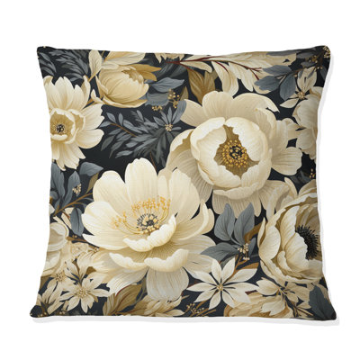 Coussin White Blossom Petals In Paradise I - imprimé floral