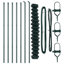 Chain Link Fence With 7 Posts Galvanised Steel-306222656-306222713