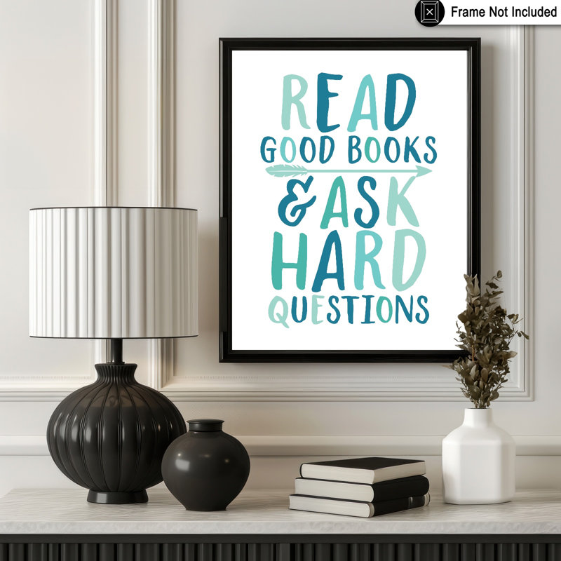 Lire de bons livres, Sans cadre, Affiche, H 24 po x l 32 po