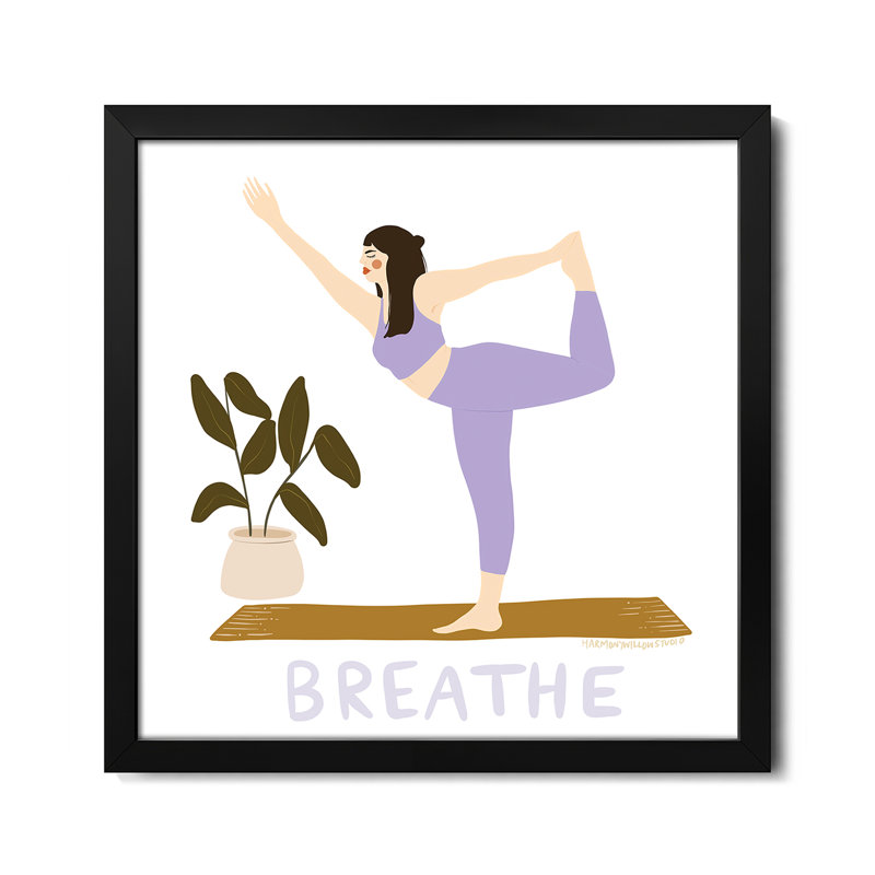 Breathe, affiches encadrées de qualité supérieure, H 16 po x l 16 po