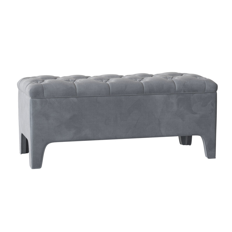 Lincoln Upholstered Storage Bench, 19" H x 72" W x 19" D, Auden Toast