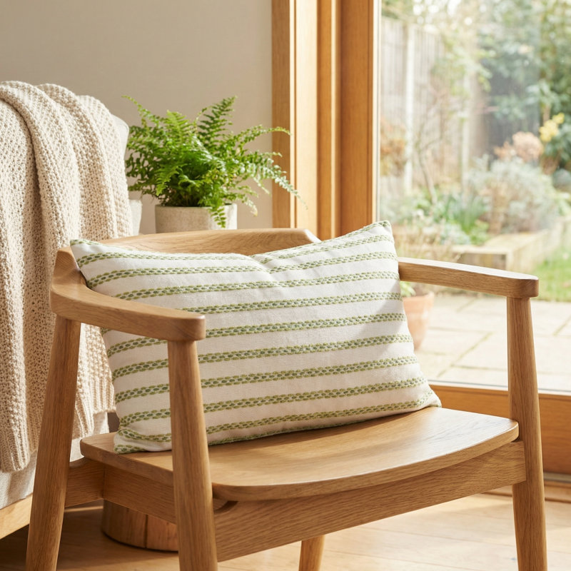Coussin fait main Winding Road Zest, H 20 po x l 22 po