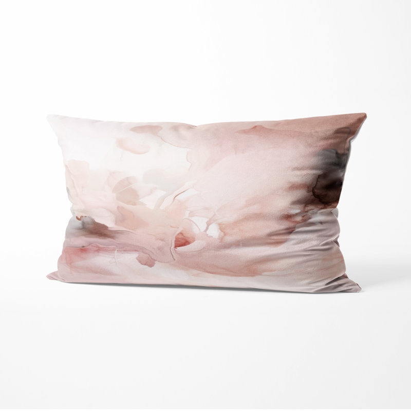 Coussin décoratif Abstract Marble, 12"H x 20"W