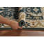 Tapis de couloir oriental fait à la main vert Oushak 3 x 10