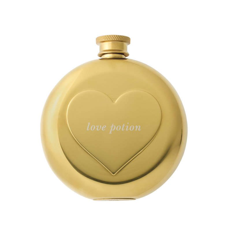 Gold Stainless Steel Flask Set