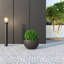 Pot à fleurs Rynley Modern Fiberstone and Clay - Pot rond avec trous de drainage pour l'intérieur et l'extérieur -1270091847-1270091844