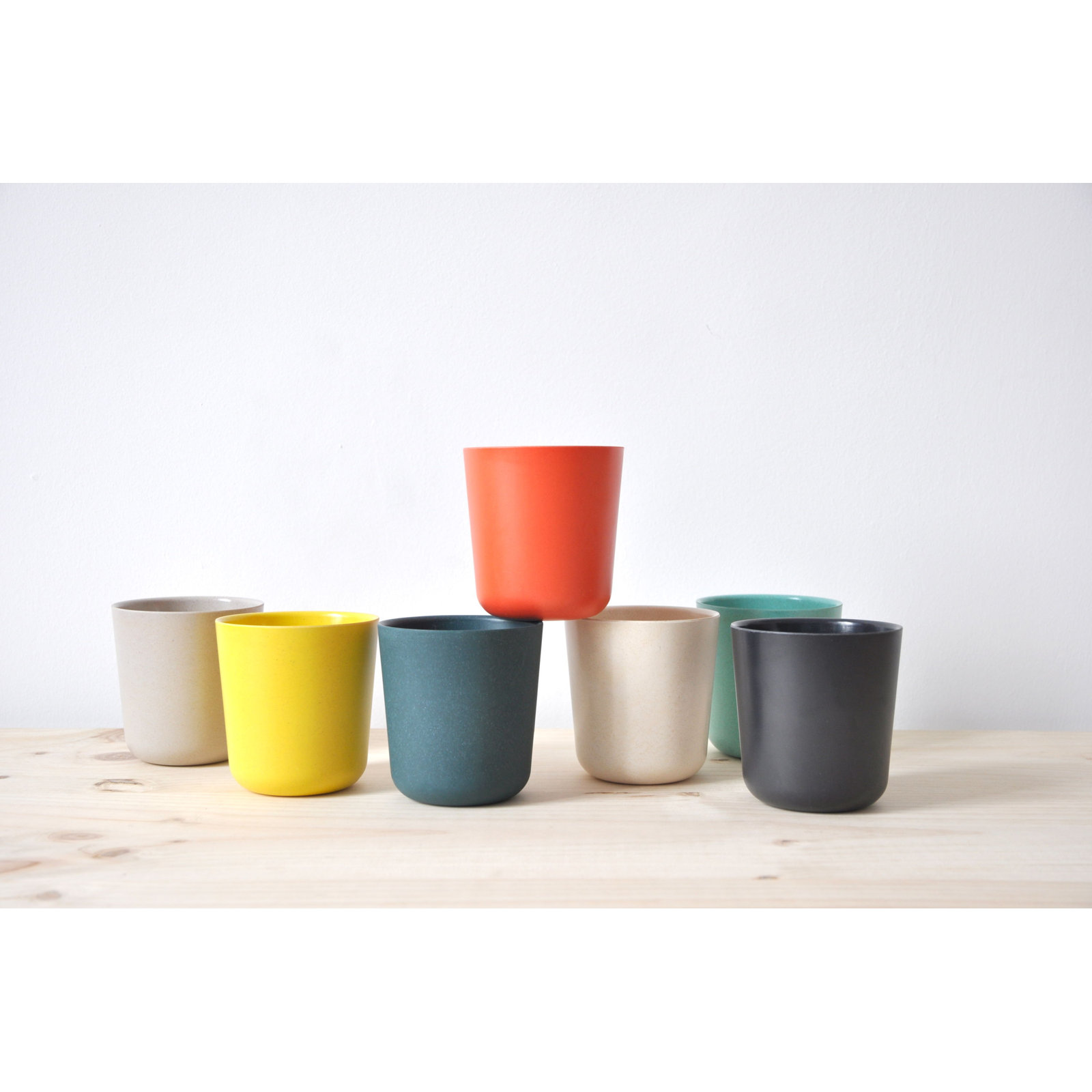 EKOBO Gusto Bamboo Medium Cup, Blue Abyss