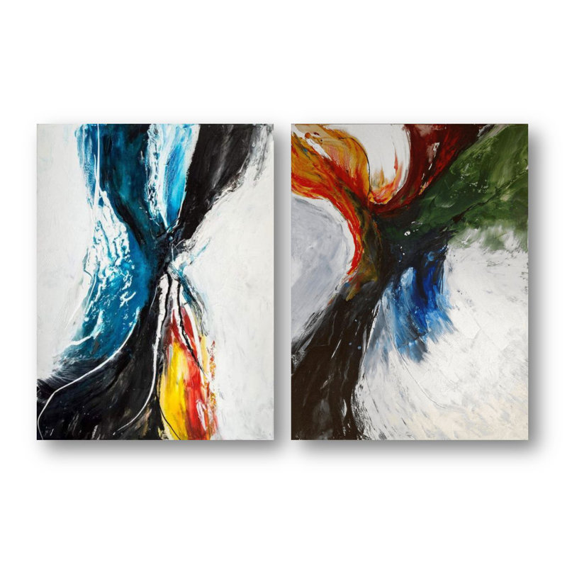 Flight Set by John Beard - Artist Enhanced Canvas Print, Black Floater Framed, 20" H x 24" W x 3" D