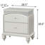 Platinum 2-Drawer Nightstand