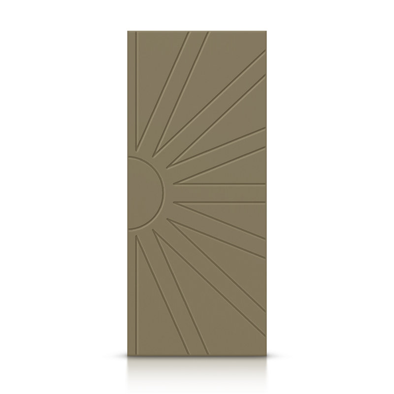Porte standard à panneaux en bois manufacturé, 30 po x 84 po, Vert olive