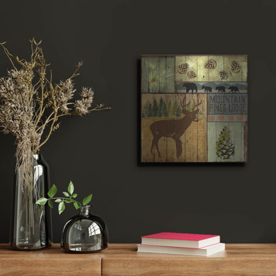 Millwood Pines «Pines And Oaks 3» par Art Licensing Studio, art mural en métal