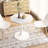 Modern Octagonal Coffee Table with  Printed Table Top,Metal Base-1018369975