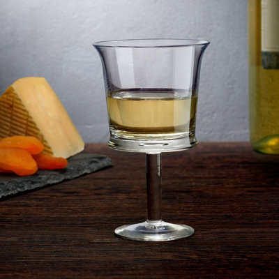 Ensemble de 2 verres à vin en cristal blanc sans plomb 5 oz Jour