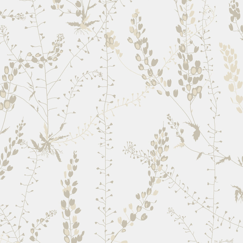 Boråstapeter Bladranker Wallpaper, Beige