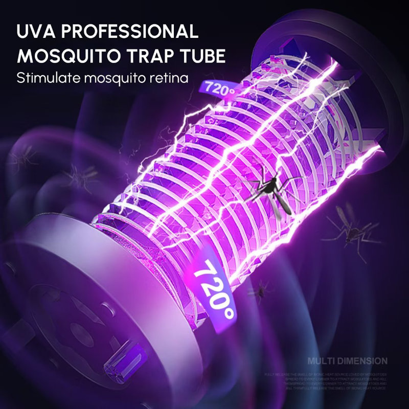 Low Voltage UV Electric Mosquito Killer, Pest Control Insect Trap With USB Charging Head And Data Cable, Suitable For Indoor And Outdoor Use