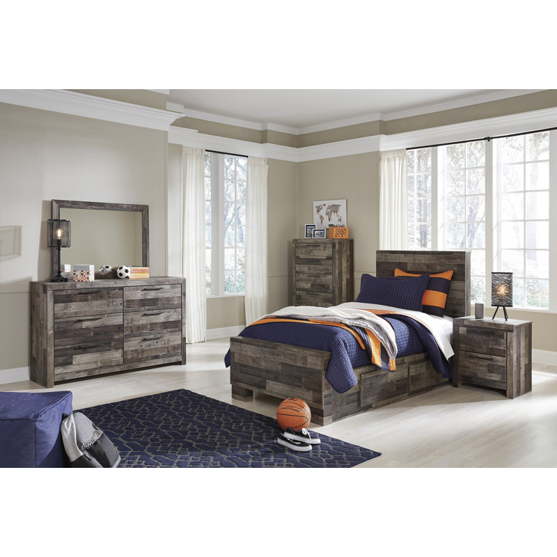 Commode double 6 tiroirs Karmann, Brun