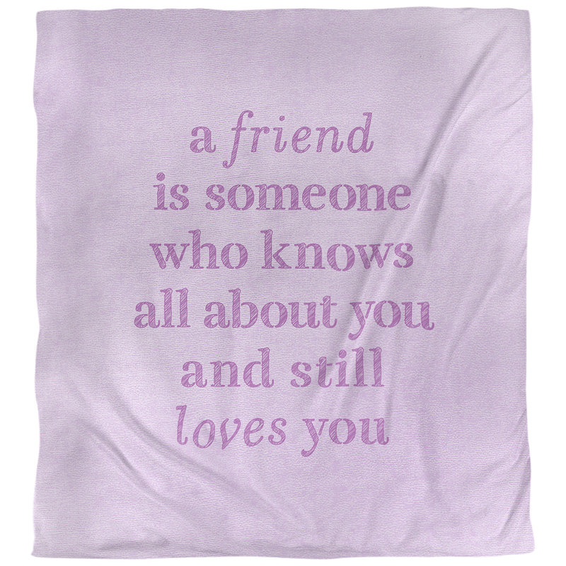 Housse de couette simple love & amitié quot, Housse de couette pour grand lit, Violet