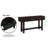 52" Mid-Century Farmhouse Fluted Console Table With Solid Wood Legs For Living Room, Hallway Entrance, Foyer-1986666781