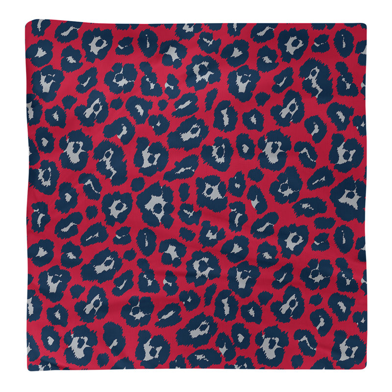 Serviette de table en coton New England, 10 po x 10 po, Rouge/ argent New Century / bleu nautique