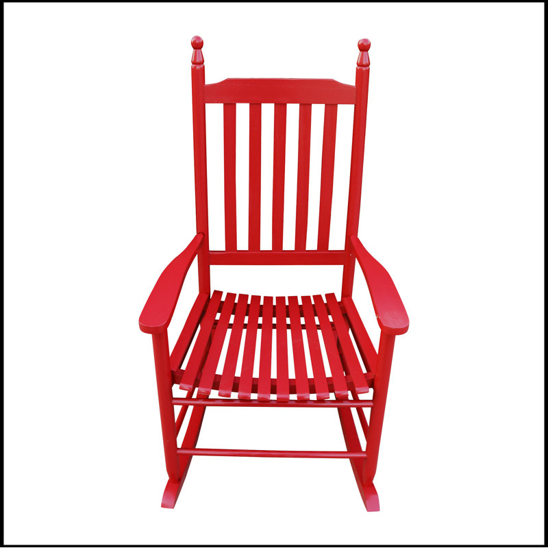 Cariel Outdoor Adirondack Chair, Rose Red